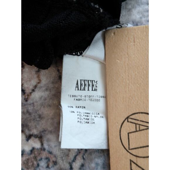 Moschino Black White Stretchy Dress Pinup Style Perforated Eyelet Fabric 8 - Picture 13 of 15